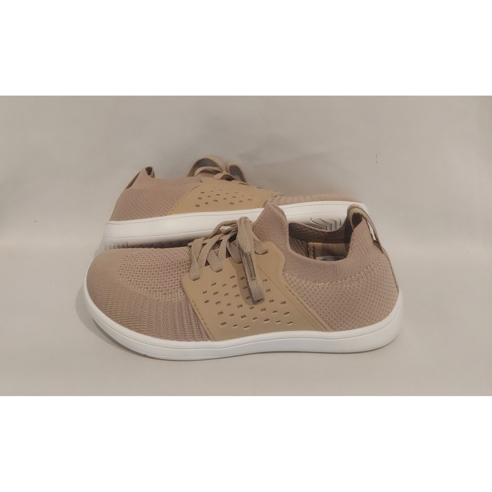 WHITIN Womens Taupe Minimalist Barefoot Knit Zero Drop Shoes Sneakers Size 8 EUC
